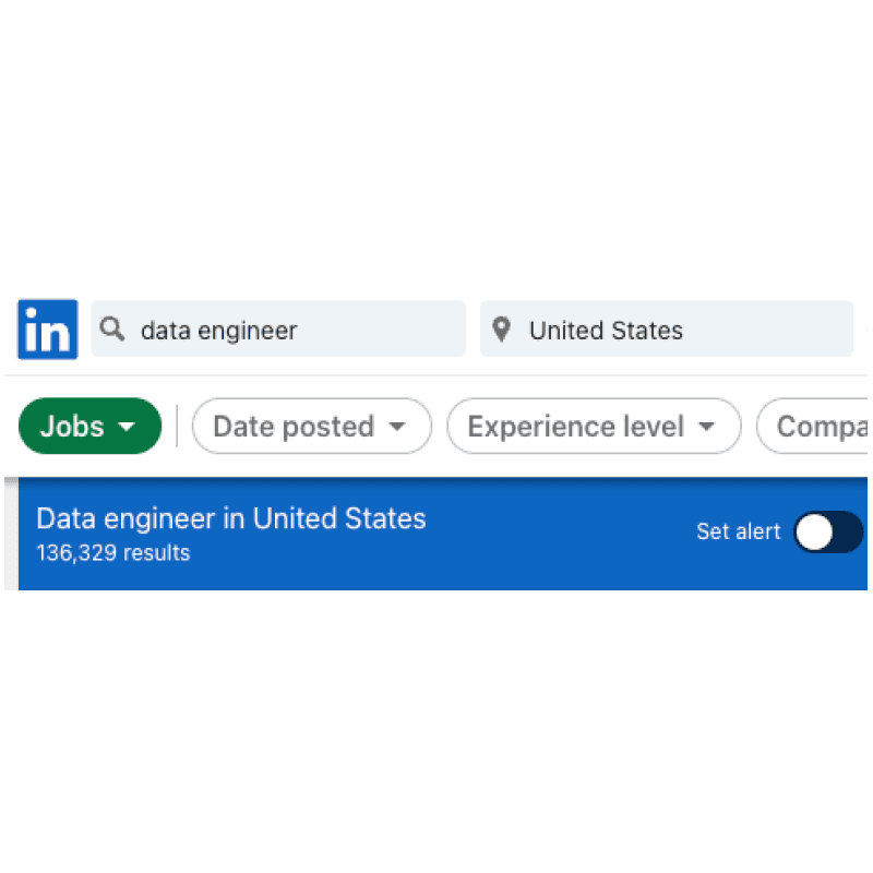 Linkedin data engineer jobs