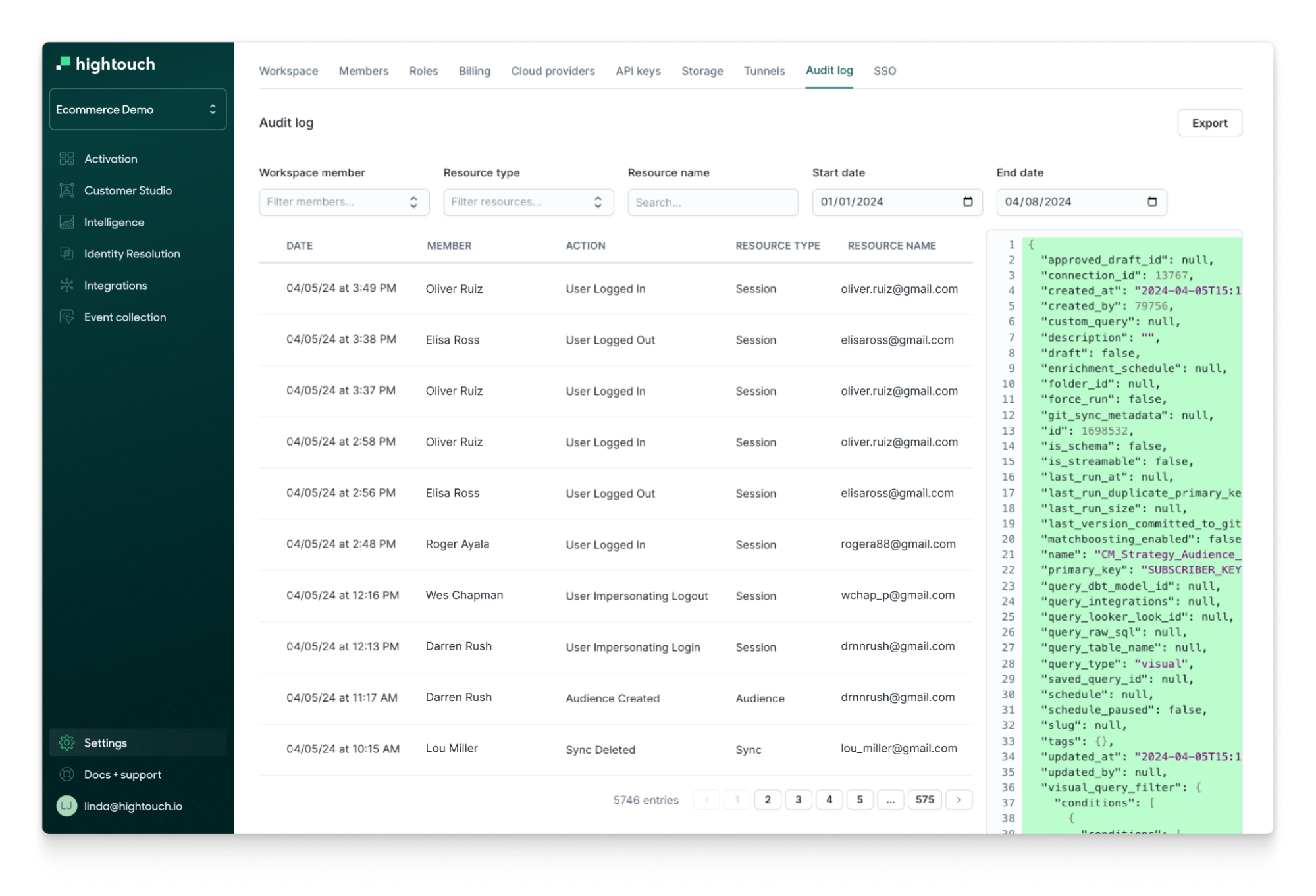 audit logs