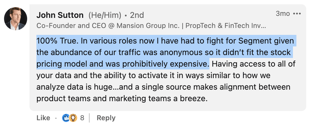 John Sutton LinkedIn comment about MTUs