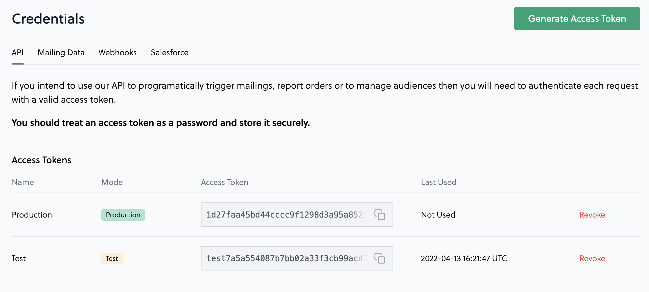 Finding an API key in the Poplar dashboard